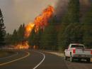 The Rim Fire from Highway 120 East (Mark V. Thornton photo)